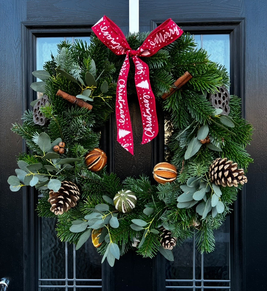 Seasonal wreath by The Wild Stem Studio