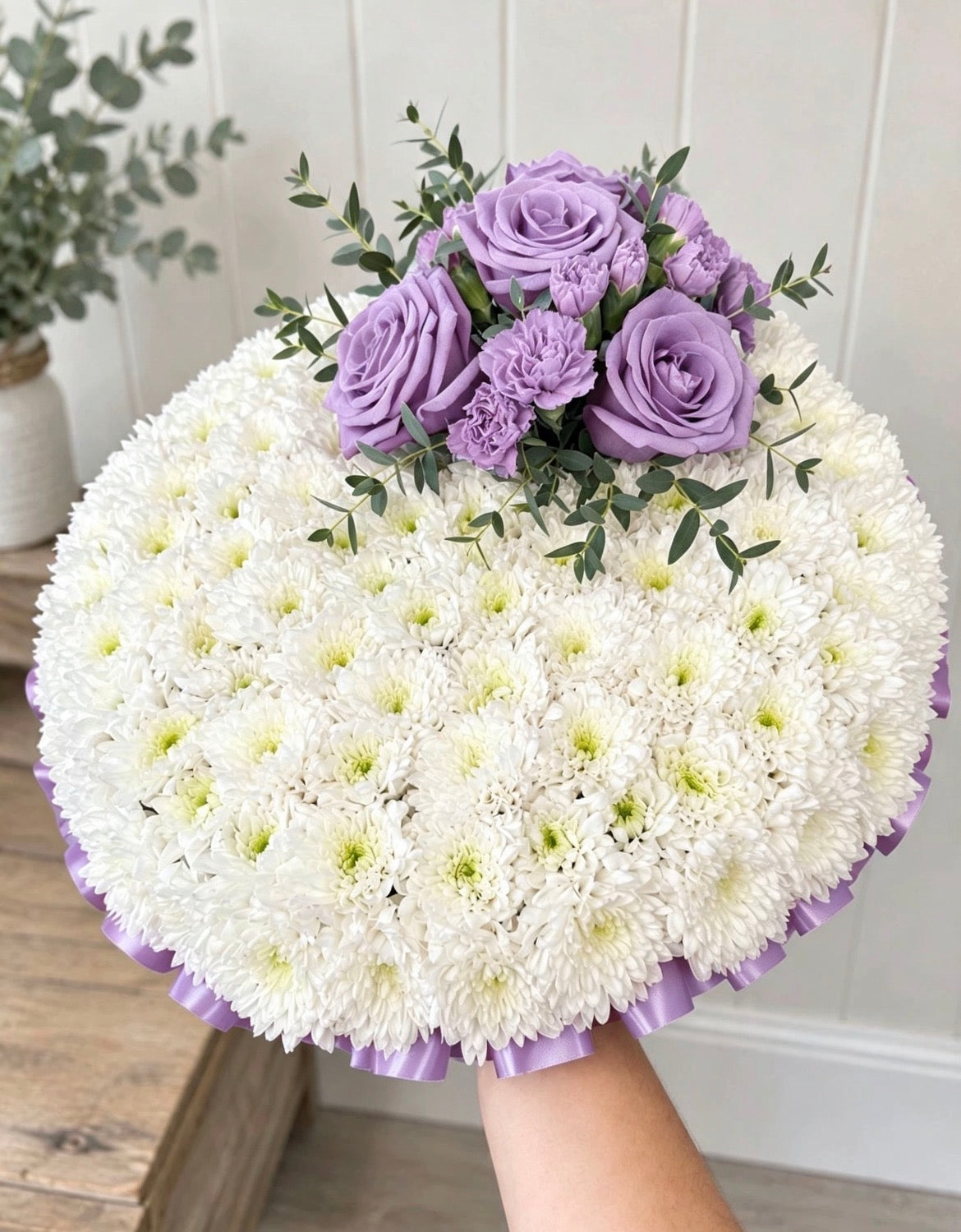 Massed Posy Pad Arrangement