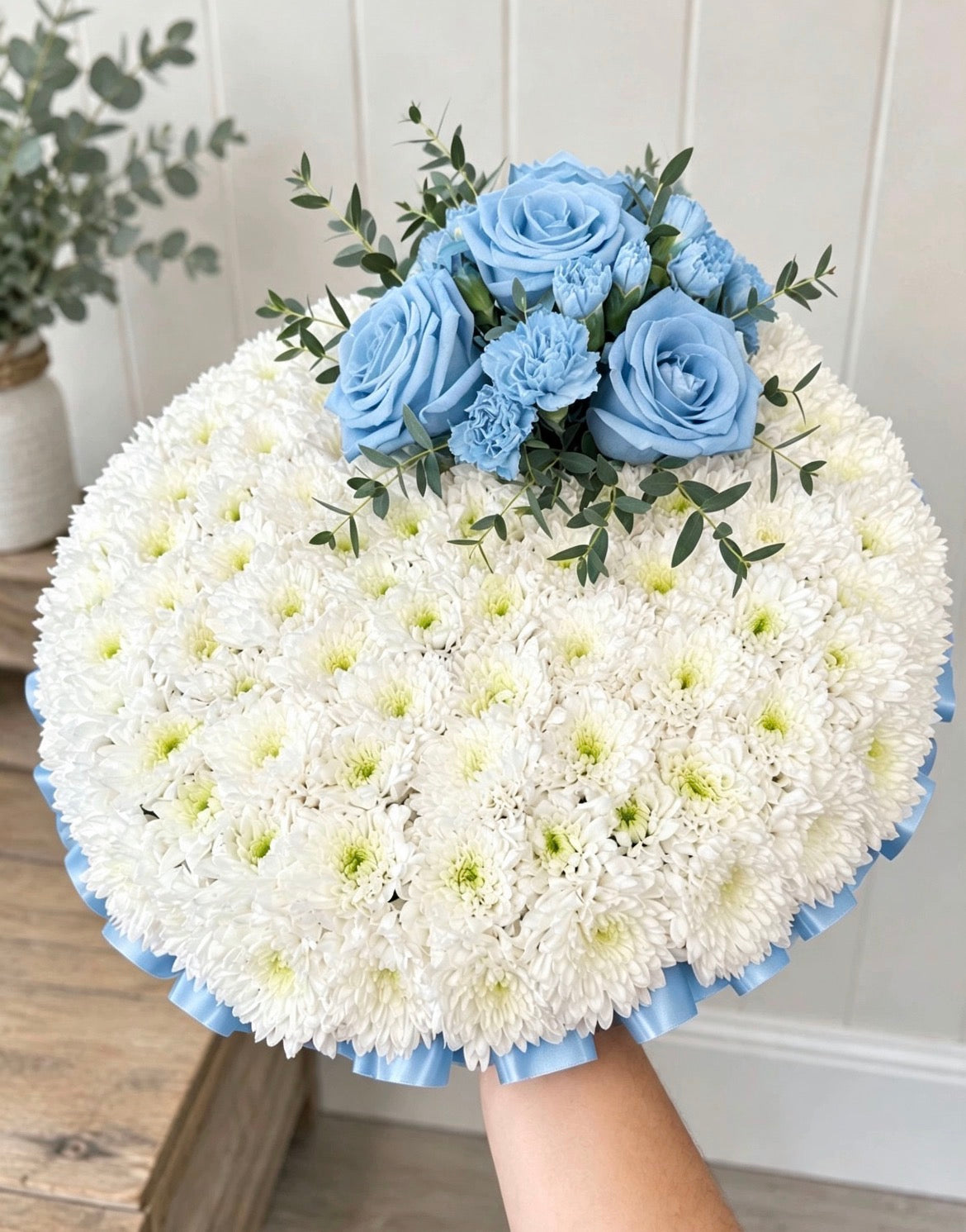 Massed Posy Pad Arrangement