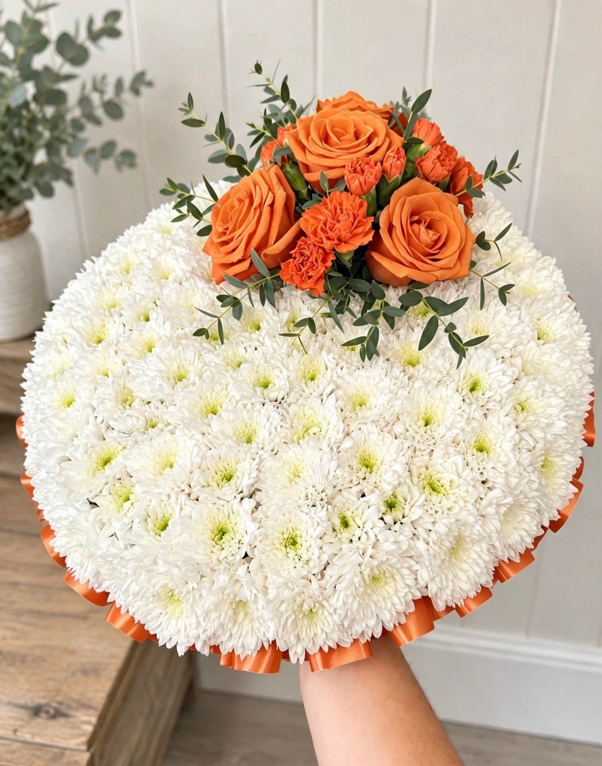 Massed Posy Pad Arrangement