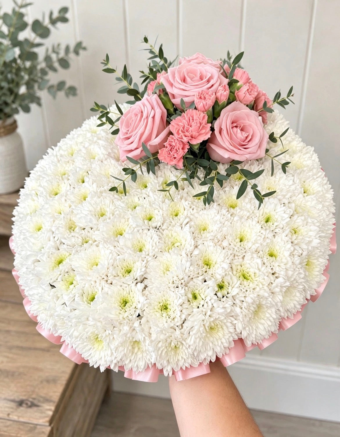 Massed Posy Pad Arrangement