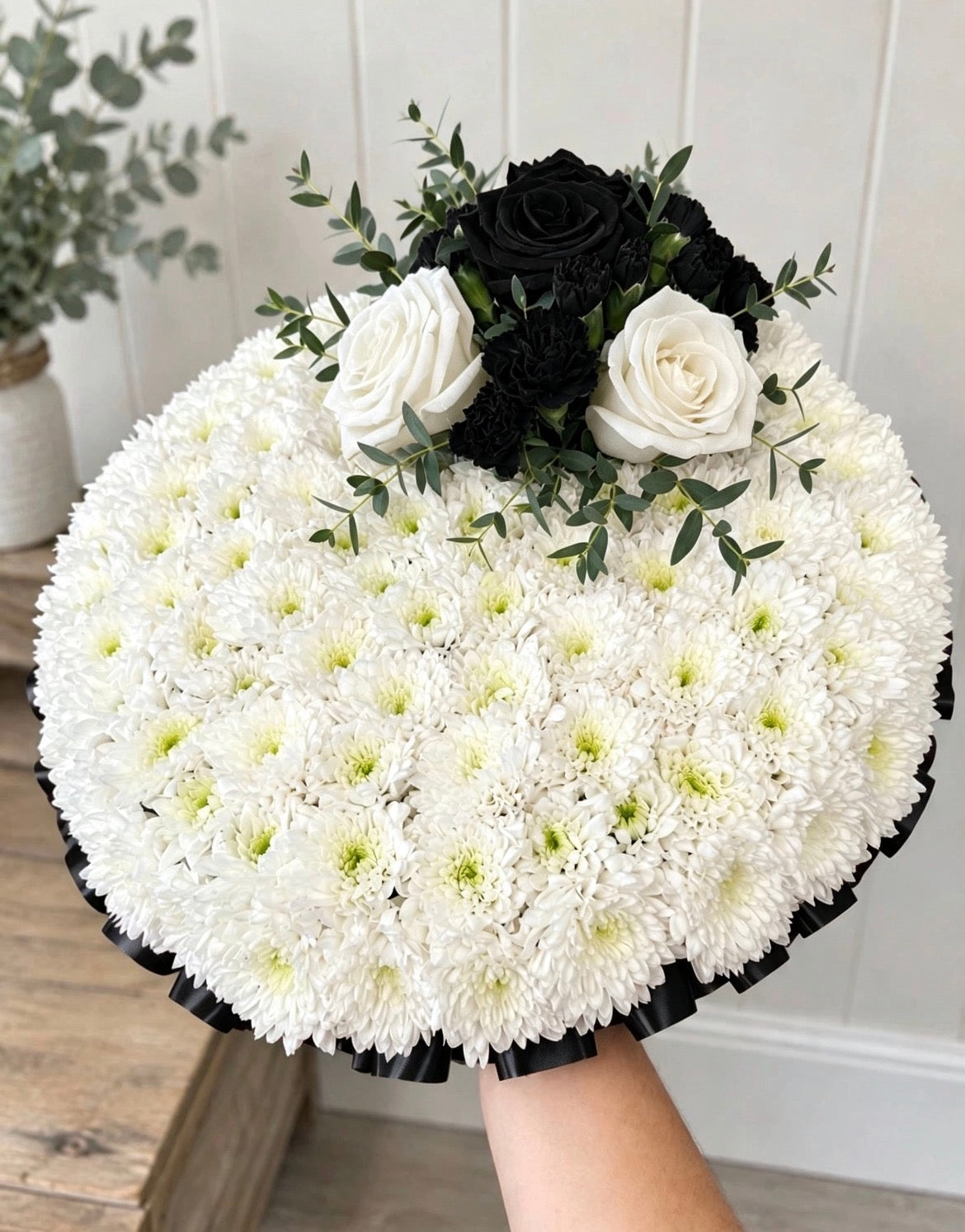 Massed Posy Pad Arrangement