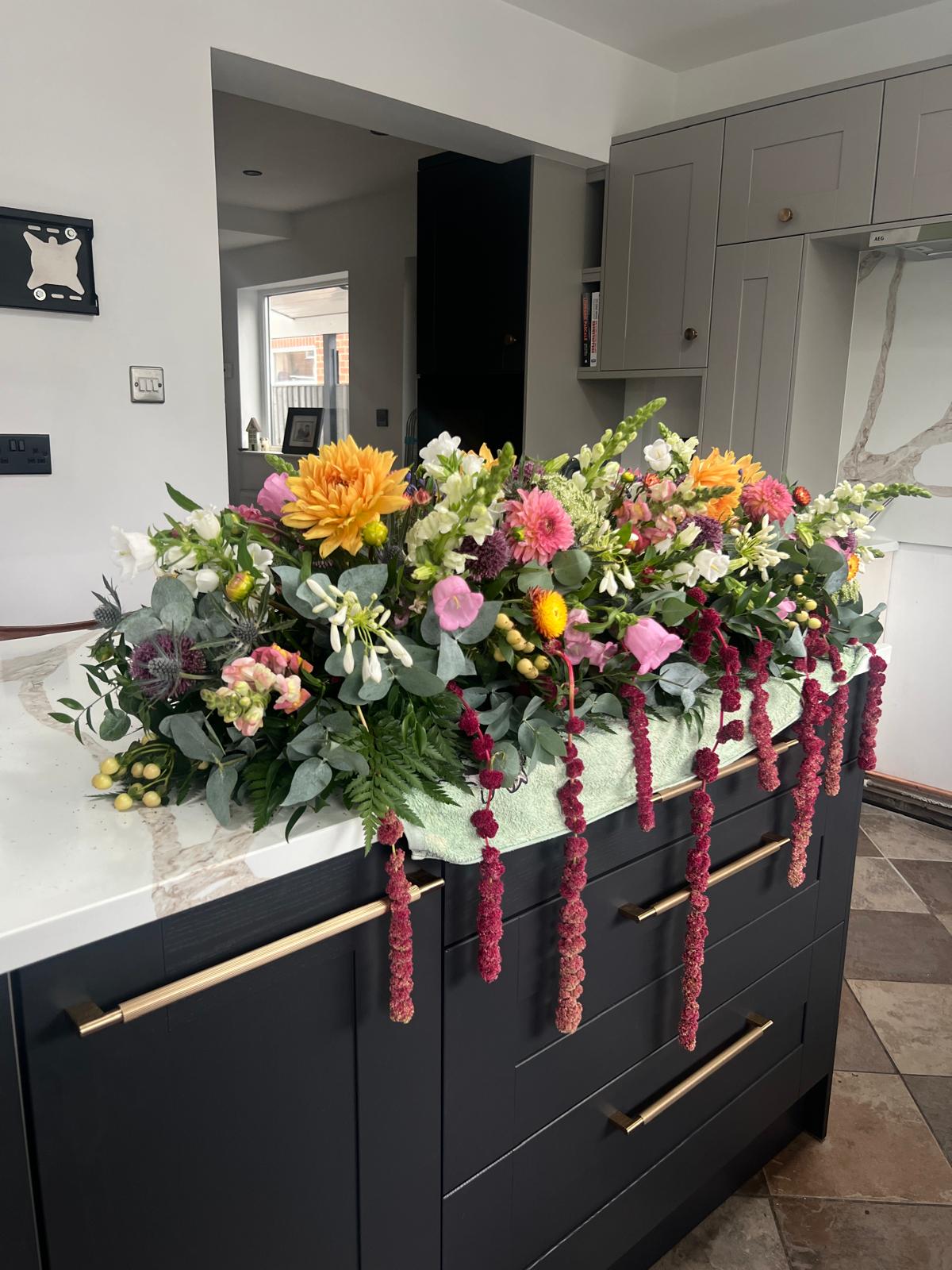 Wedding arrangement display