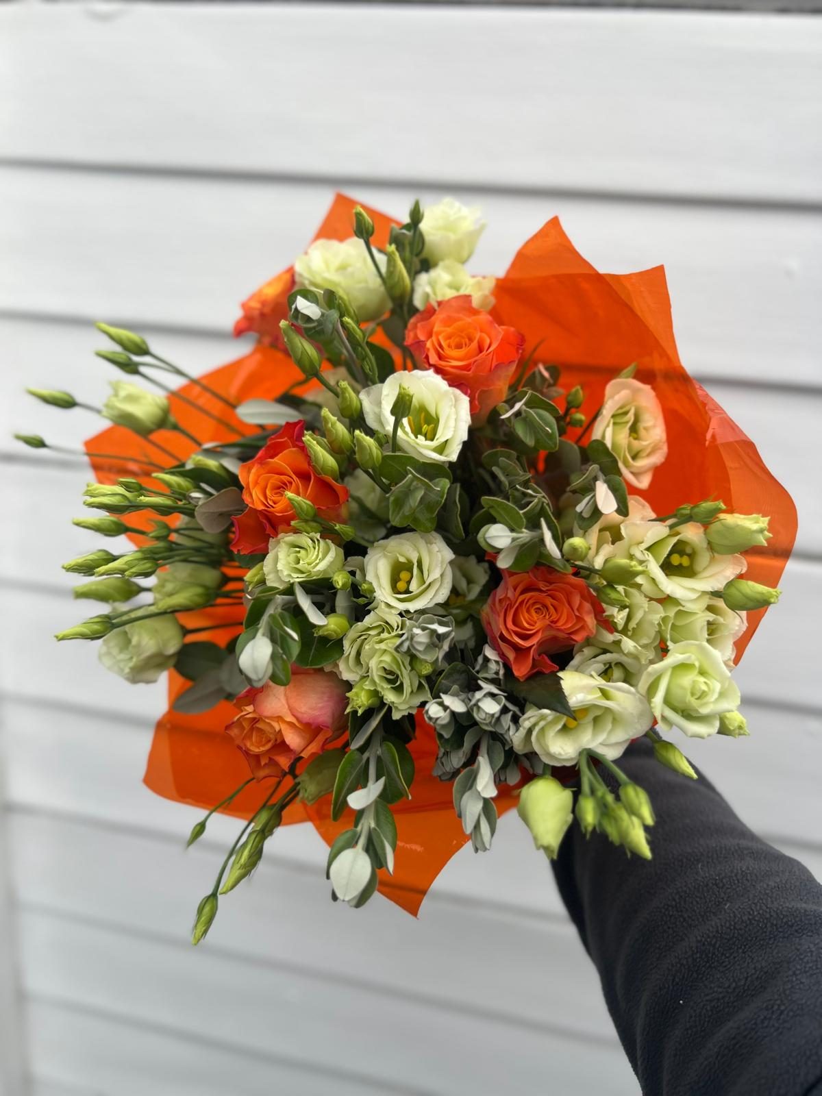 Contemporary orange bouquet