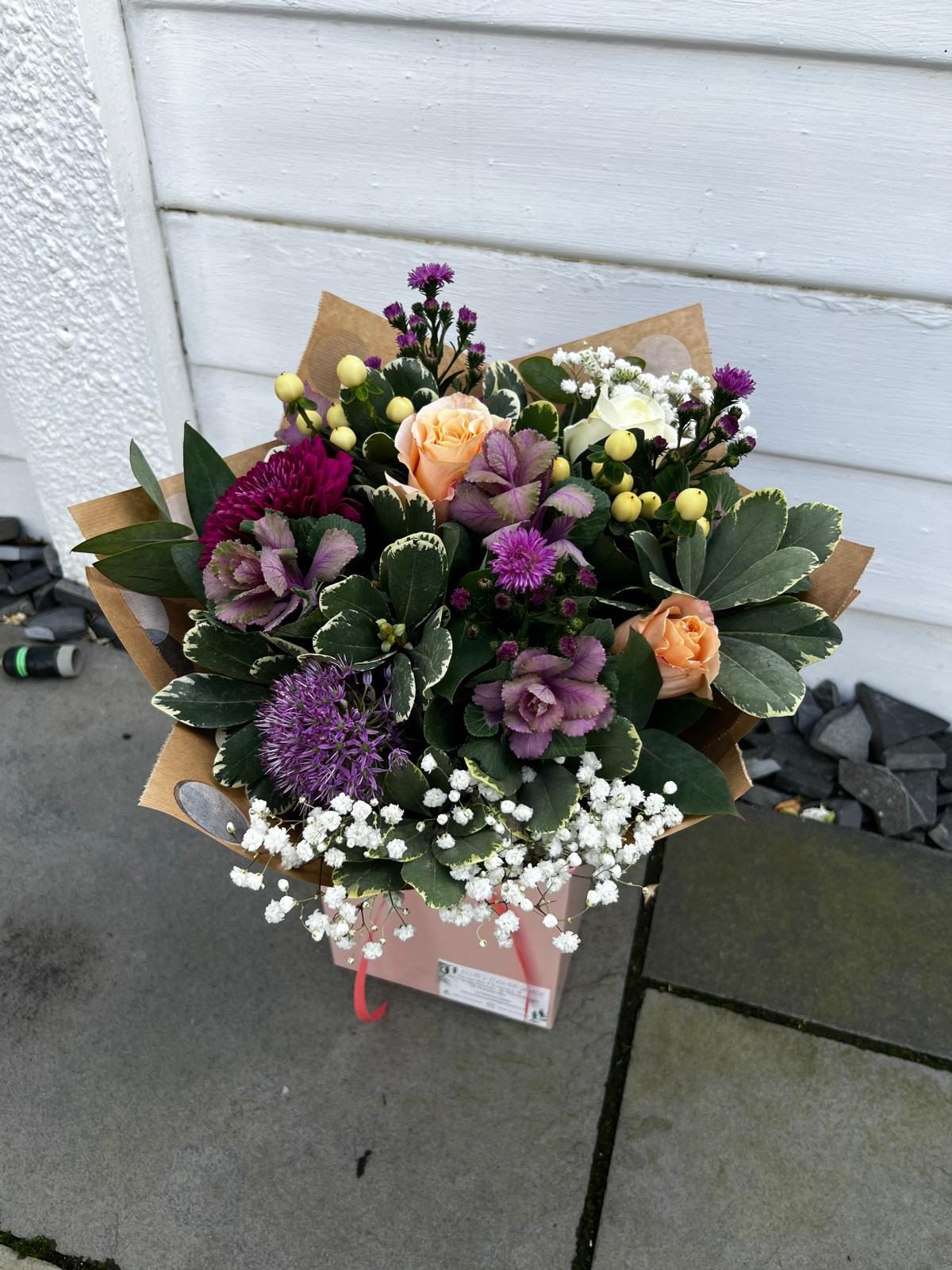 Gift bag bouquet
