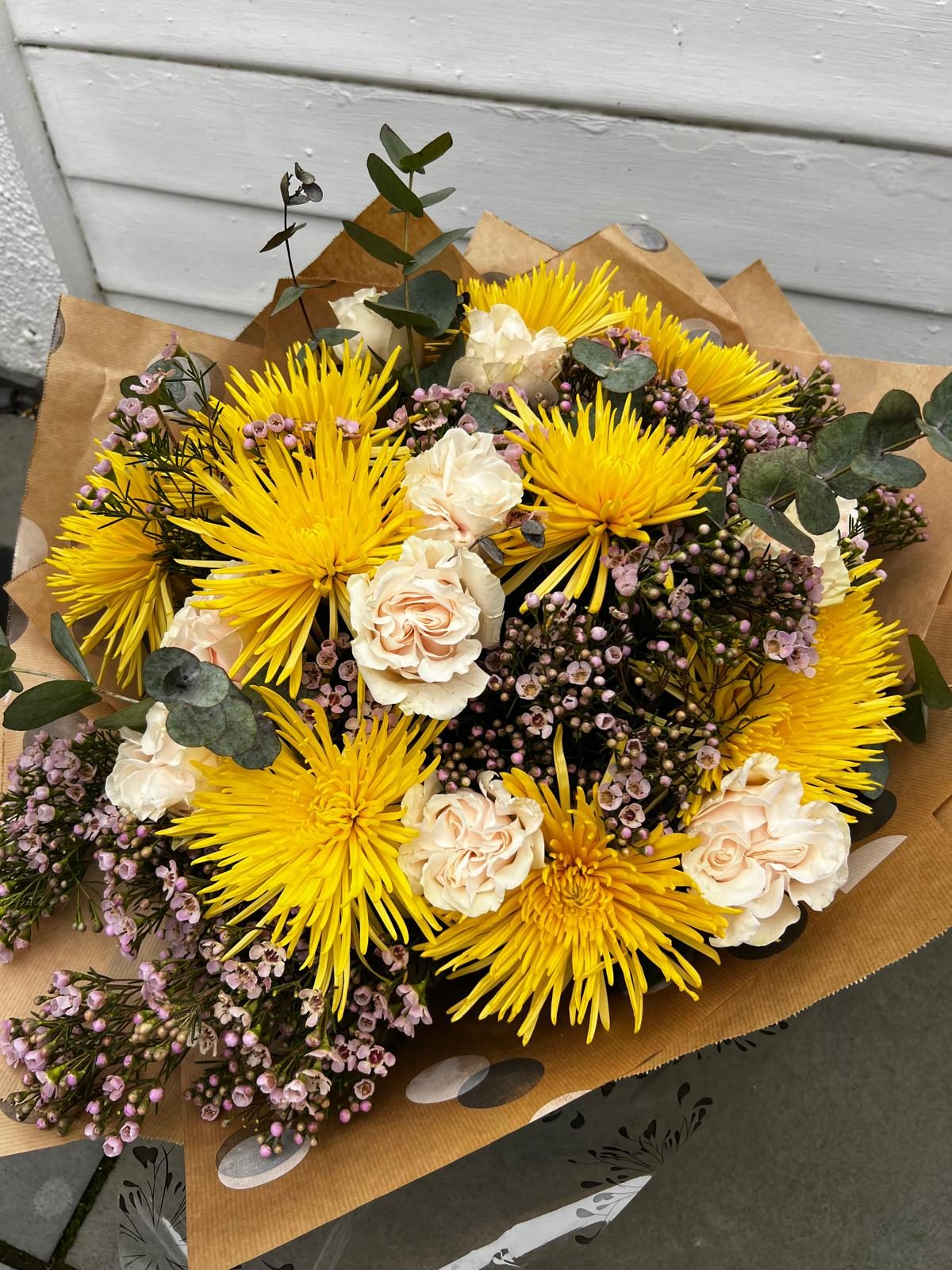 Yellow seasonal bouquet